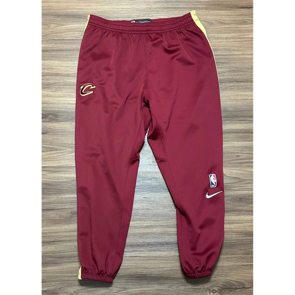 Nike Cleveland Cavaliers NBA Player Issued Warm Up Maroon Tearaway Pants Sz 2XL